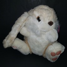VTG Dan Dee Tan Bunny Rabbit Plush 10&quot; Stuffed Toy Easter Bunnyville Gar... - £23.26 GBP