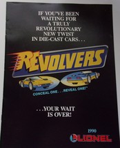 Vintage Lionel Revolvers Die Cast Cars Collectors Catalog 1990 - $75.84 MXN