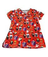 Scrubstar Womens Frankenstein Halloween XS Scrub Top Halloween Nursing U... - £10.35 GBP