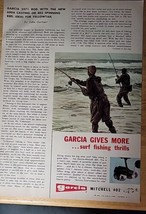 Original Vintage Ad Garcia Dual Sided Mitchell 402 Reel 1960&#39;s - £6.72 GBP