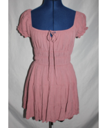 I Love Oasis Women's Size S Mauve Off Shoulder Elastic Waist Tiered Mini... - $12.87