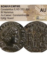 NGC Certified AU EPFIG HOARD EXTREMELY RARE RIC R4 Constantius II, Soldi... - $598.01 CAD