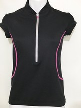 Skirt Sport XS TRIKS Black Pink Bike Cycling Jersey Cap Sleeves - $20.09