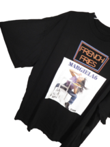 Maison Margiela MM6 French Fries Black Oversized Tee Men&#39;s Size Small - £193.06 GBP