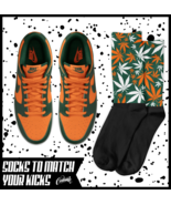 Dunk Low Miami Socks Orange Team Green High Shirt FAMU Hurricane Forest ... - £16.17 GBP