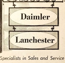 1954 Donald Vince Ltd Daimler Car Dealership Advertisement Automobilia E... - $27.36 CAD