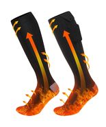 Ferdiiz Electric Heated Socks Rechargeable 5000mAh Thermal Warmers Black - $41.64 CAD