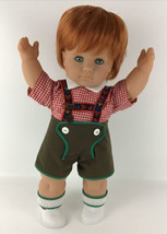 Zapf Creations German Boy Puppen die Mit Spieien Doll 1980’s 19” Lederhosen - £85.51 GBP