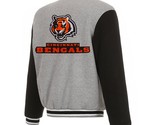 NFL Cincinnati Bengals  Reversible Full Snap Fleece Jacket JHD Embroider... - £107.90 GBP