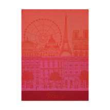 Le Jacquard Francais Paris Panorama Red Kiss Tea or Kitchen Towel  - £22.02 GBP