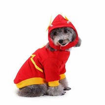 Flash Pattern Dog Cat Pet Costume Dress Clothes Outfit Halloween Cosplay - XL - £9.68 GBP