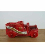 Fun vintage ceramic fire truck planter - $27.34 CAD