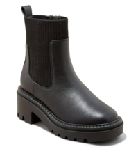 Femmes Kyrie Noir Talon Épais Chaussette Cheville Bottes Avec Mémoire Mo... - $18.94