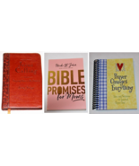 3 LOT JESUS CALLING LEATHER BOUND, BIBLE PROMISES FOR MOMS, PRAYER CHANG... - £9.26 GBP