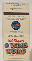 Bob Stupak&#39;s Vegas World Hotel &amp; Casino Matchbook Cover - £6.20 GBP
