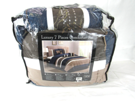 Esca 7 Piece Luxury Bed Comforter Set T4103497 - £74.91 GBP