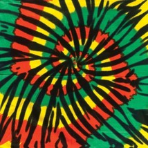 Carolina Creative Bandanna (Tie Dye Reggae) 22&quot; x 22&quot; 100% Cotton Hippie - $7.75