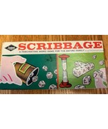 Vintage 1963 SCRIBBAGE Game - E.S. Lowe Company Complete - £10.28 GBP