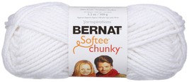 Spinrite Bernat Softee Chunky Yarn-White - $18.29