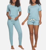 Felina Women&#39;s Size Large Blue Polka Dot 3-Piece Lounge Pajama Set NWT - $18.89