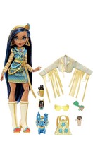 Monster High Doll Cleo De Nile with Accessories and Pet Dog Posable Fashion - £25.13 GBP
