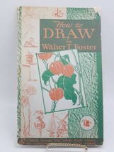 Vintage Walter T. Foster How to Draw 1940s Ilustrated Flowers  Animals - £82.51 GBP