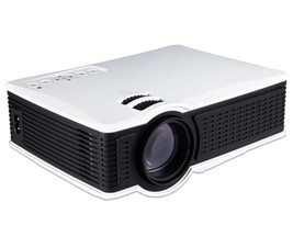 LY-40 1800 Lumens Quiet design LCD 1280 x 800 Home Theater LED Projector White - £117.15 GBP