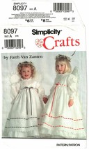 Simplicity 8097 Child&#39;s Dress Pinafore &amp; Wings Costume Craft  Size 2-6 UNCUT FF - £9.96 GBP