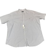 Polo Ralph Lauren Shirt Men 4XLT Blue Check Button Down Old Money Preppy - $81.77 CAD