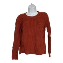 H&amp;M Womens Medium Rust Acrylic/Cotton Knit Sweater - $18.50