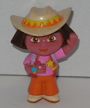 Nickelodeon Dora the Explorer 3&quot; figure Toy with Cowboy Hat on - £7.56 GBP