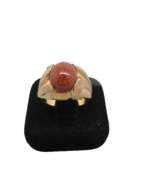Men&#39;s Gold Filled Ring Clark &amp; Combs Goldstone 6.3 Grams Size 10.5 Vinta... - $59.39