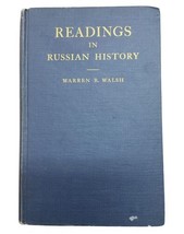 Readings in Russian History Book by Warren B. Walsh HC Third 3rd 1961 No DJ - $17.59