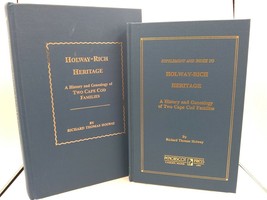 Holway-Rich Heritage Genealogy Two Cape Cod Families Original and Supple... - $51.45