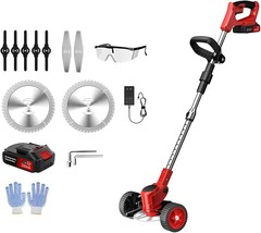 21V Cordless Electric Weed Wacker Grass Trimmer Powered By, 10 * 2Ah 186... - $83.99