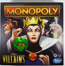 Hasbro Gaming Monopoly Disney Villains Edition Property Board Game New 2020 - £35.60 GBP