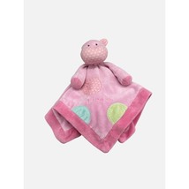 Just One Year Pink Polka Dot Circles Giraffe &quot;I Love You&quot; Lovey Security Blanket - £11.05 GBP