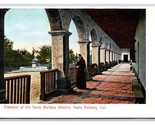 Mission Corridor Santa Barbara CA California UNP DB Postcard Q20 - $2.92