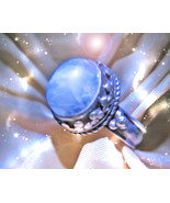 HAUNTED RING THE MOON&#39;S HEART WEAR THE MOON RULE YOUR TIDES HIGHEST MAGICK - $149.93