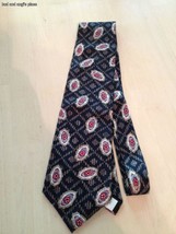 Oscar De La Renta Men&#39;s Tie Black 100% SIlk Floral Print Neck Tie - £18.99 GBP