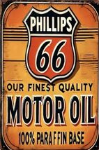 Phillips 66 Retro Vintage Gas Gasoline Oil Tin Sign 8x12 inches Station uui - $34.84 CAD