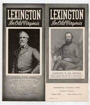 Lexington in Old Virginia Brochure 1950&#39;s VMI Washington &amp; Lee University  - £13.78 GBP