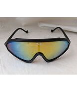 Vintage TVA 1980s Sport Ski Sunglasses Mirror Lens Black Frames Taiwan - $771.60 MXN