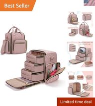 Luxury Quilted Nail Polish Organizer with 72-Bottle Capacity &amp; Storage P... - $95.61