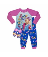 JoJo Siwa Girls 2 Pc Long Sleeve Long Pant Pajama Set with Slippers - Si... - $379.94 MXN