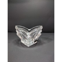 Mikasa Walther West Candy Dish, Crystal Candleholder V Shape,Clear Glass... - $9.90