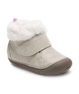 Stride Rite Soft Motion Sophie Boots Champagne Color Faux Fur Top 3m Bab... - $30.67 CAD