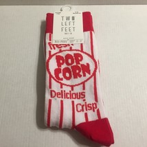 NEW Two Left Feet Wearable Art Socks Popcorn - Big Feet Women 10-12.5 Me... - $11.66
