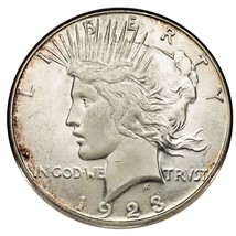 1923-S Silver Peace Dollar $1 (Choice BU Condition) Full Mint Luster! - £65.69 GBP