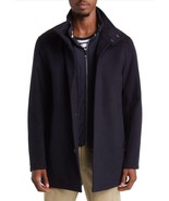 Boss Hugo Boss  H-Coxtan Men&#39;s Blue Wool Cashmere Draping Jacket Coat Si... - £331.41 GBP